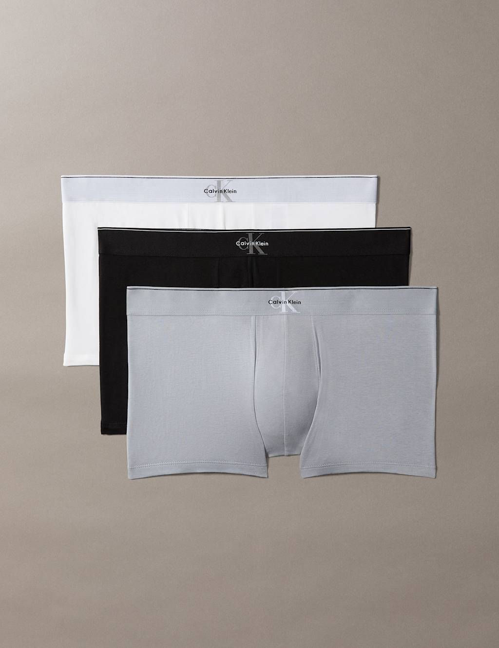 Calvin Klein Men's CK Archive 3 Pack Cotton Stretch Trunks - XL - Black Mix - Available at M&S