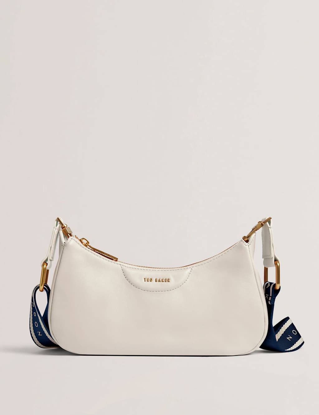 Ted Baker Leather Cross Body Bag Ecru