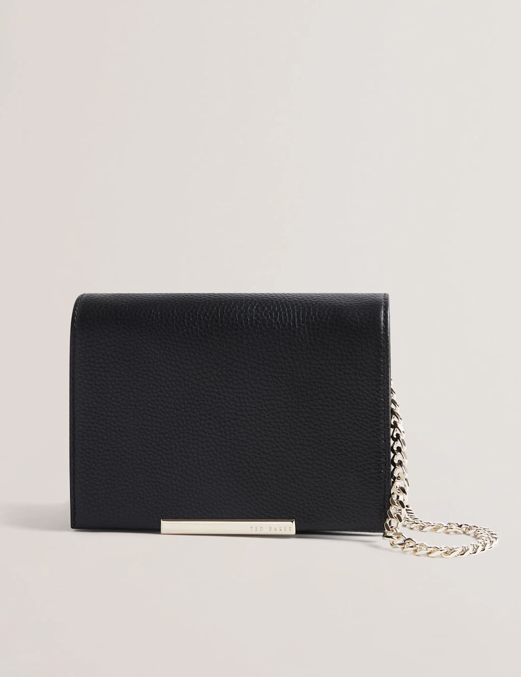 Ted Baker Leather Bar Detail Mini Cross Body Bag Black