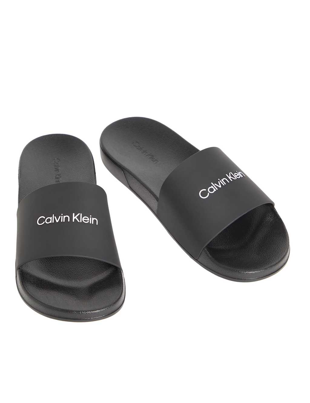 Calvin Klein Men's Essentials Monobrand Logo Sliders - 8 - Black - Available at M&S