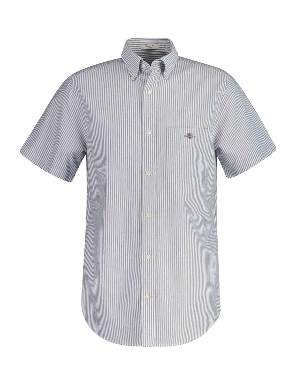 Regular Fit Pure Cotton Striped Oxford Shirt