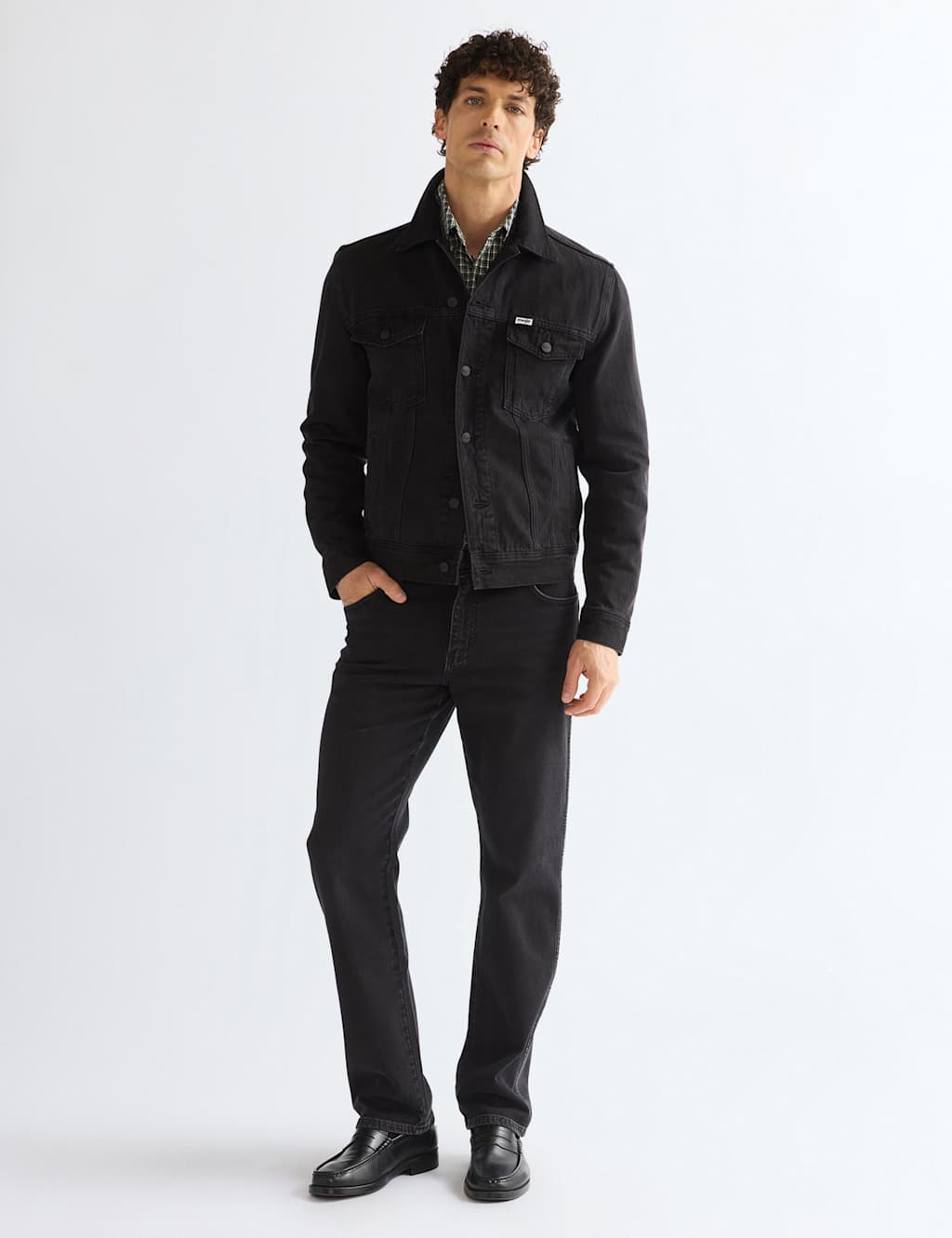 Wrangler Men's Texas Regular Fit 5 Pocket Jeans - 32/30in - Black - Available at M&S