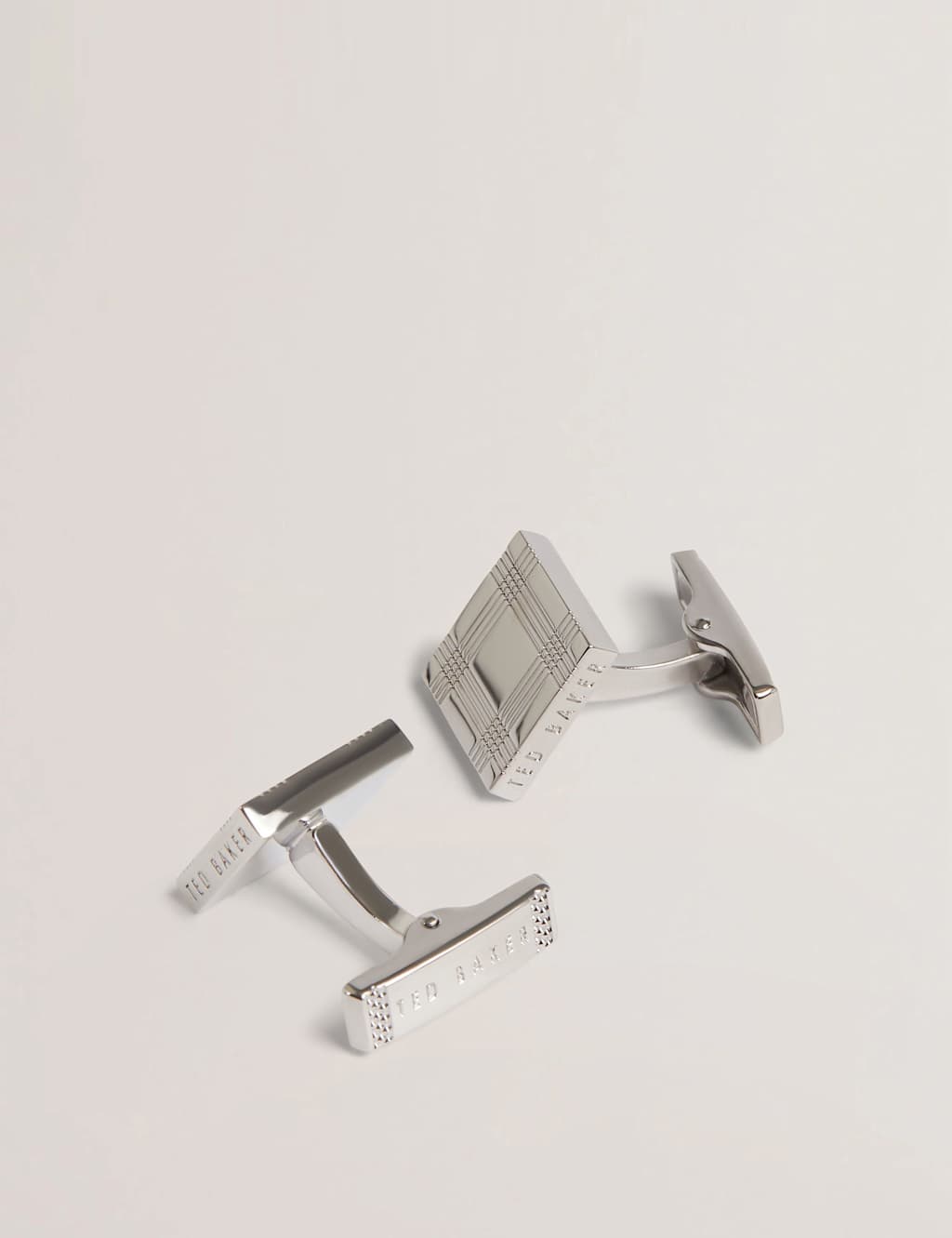 Ted Baker Metal Cufflinks Grey