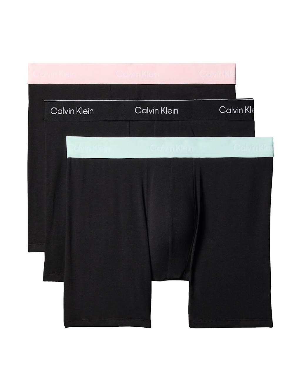 Calvin Klein Men's 3 Pack Icon Cotton Stretch Boxers - 4XL - Black Mix - Available at M&S