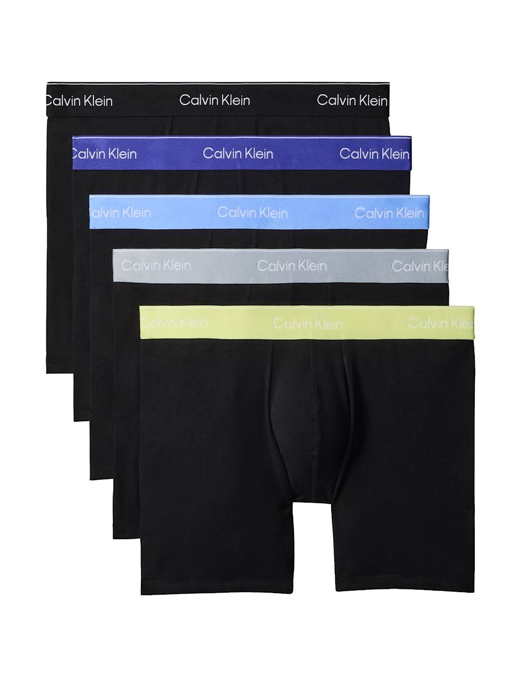 Calvin Klein Men's 5 Pack Icon Cotton Stretch Boxers - S - Black Mix - Available at M&S