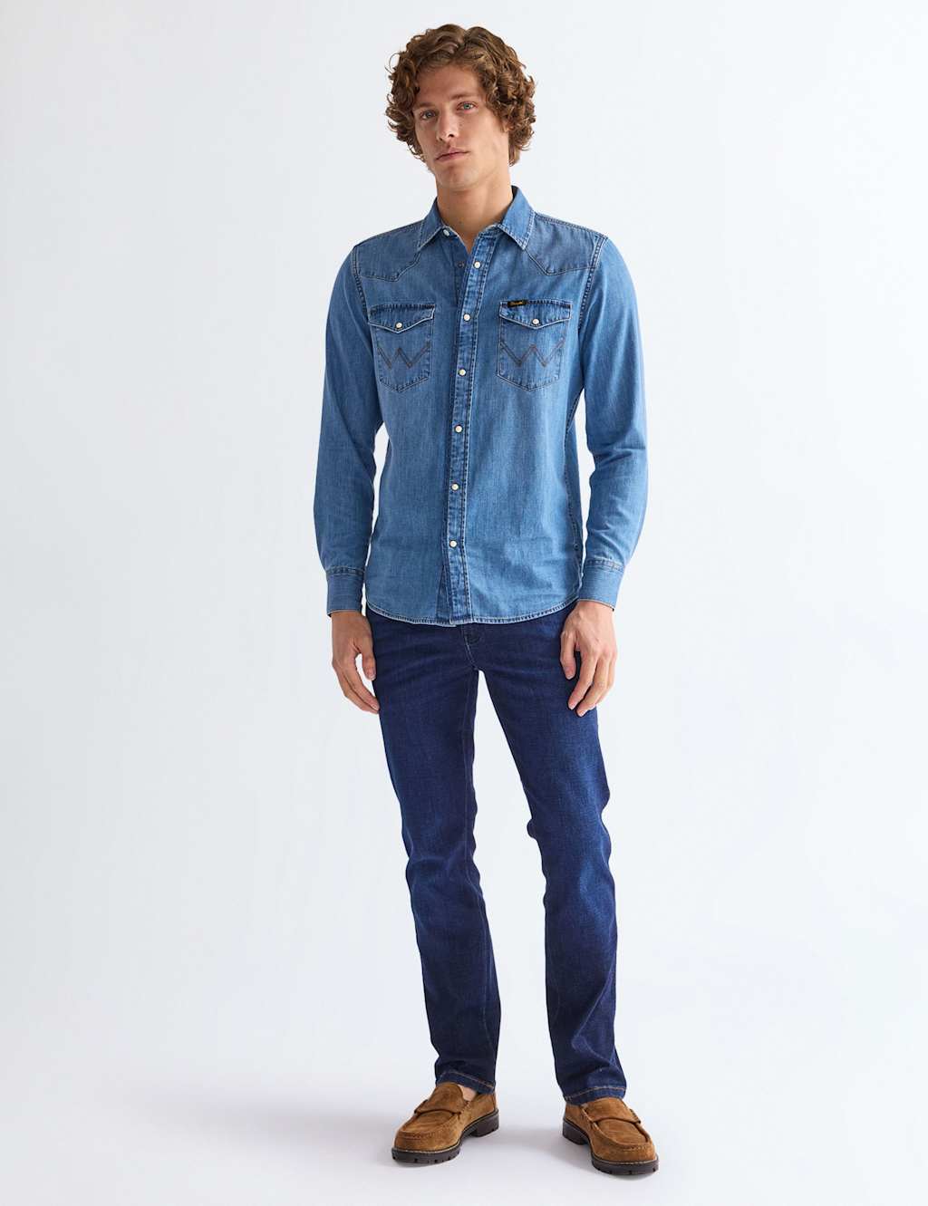 Wrangler Men's Texas Regular Fit 5 Pocket Jeans - 34/30in - Blue Denim - Available at M&S