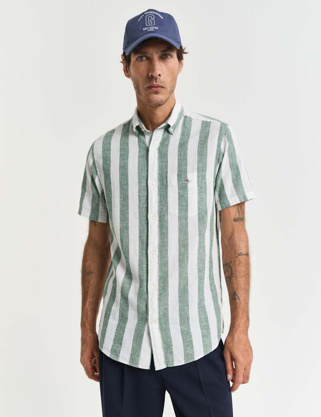 Linen Rich Striped Shirt