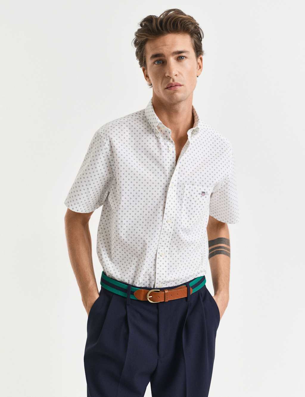 Regular Fit Pure Cotton Printed Shirt