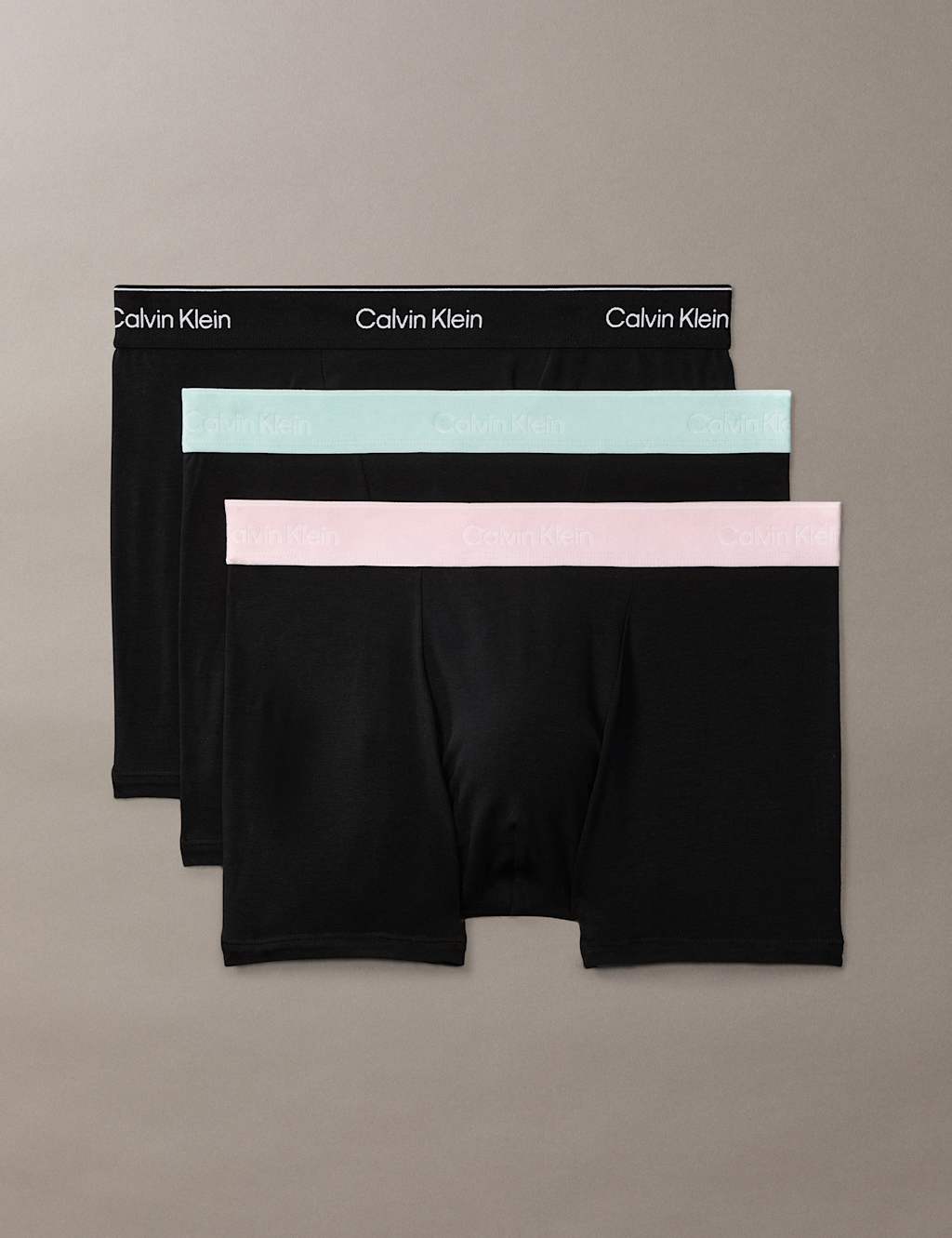 Calvin Klein Men's 3 Pack Icon Cotton Stretch Trunks - 3XL - Black Mix - Available at M&S