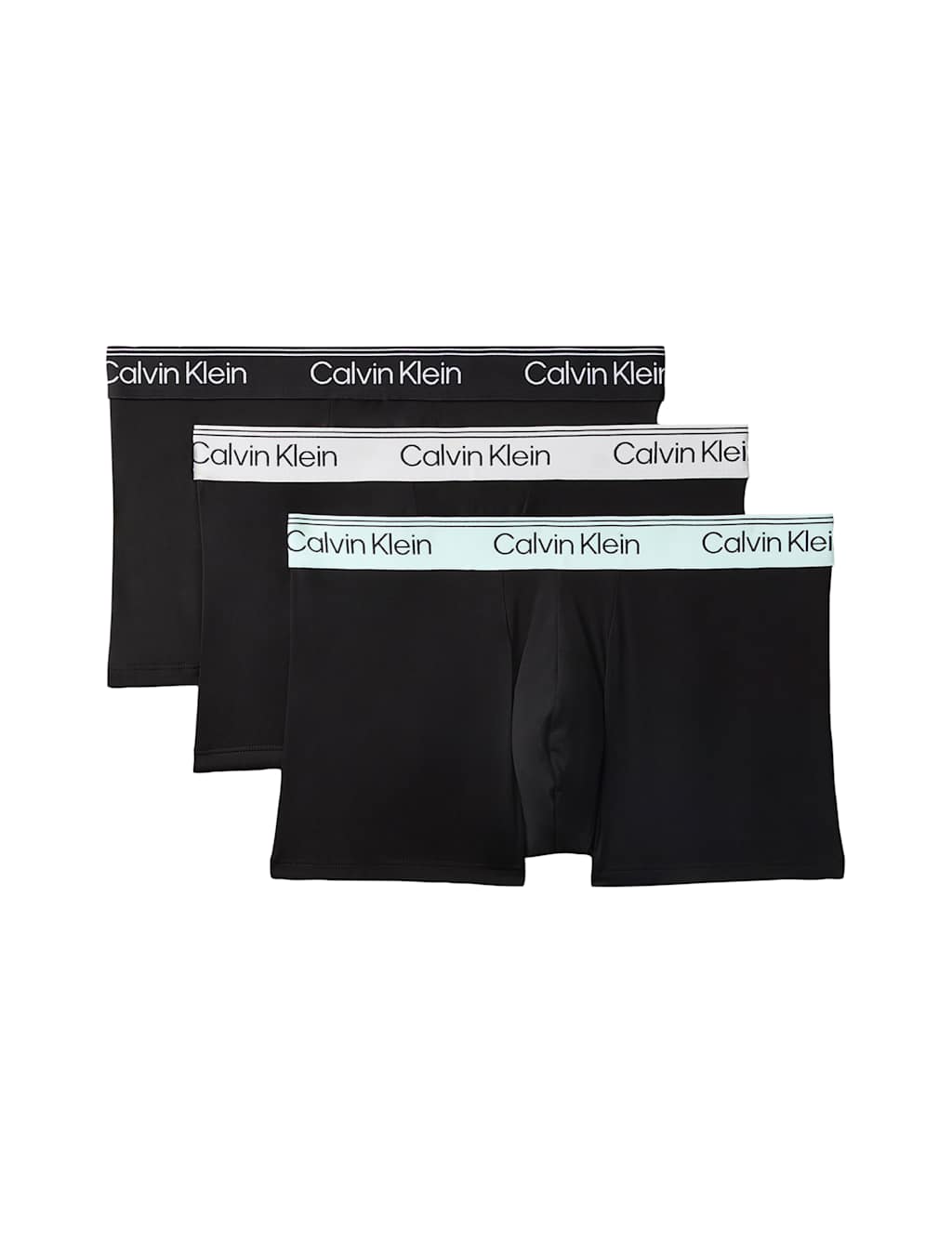 Calvin Klein Men's 3 Pack Stretch Trunks - XL - Black Mix - Available at M&S