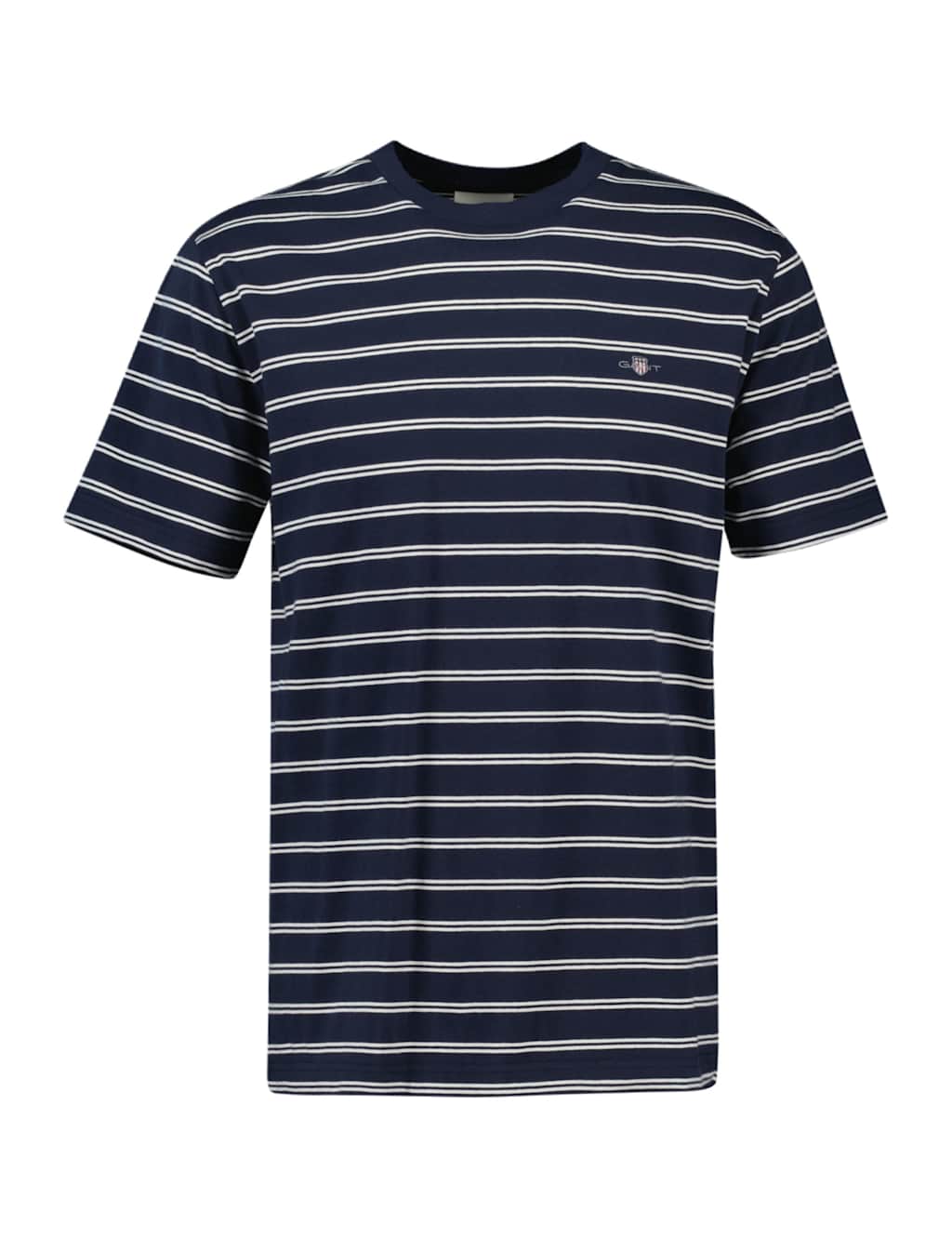 Pure Cotton Striped Crew Neck T-Shirt