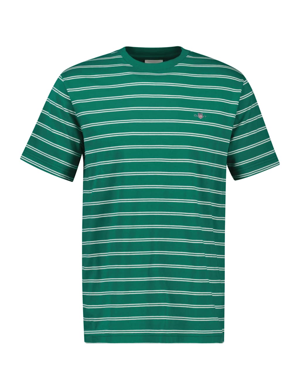 Pure Cotton Striped Crew Neck T-Shirt