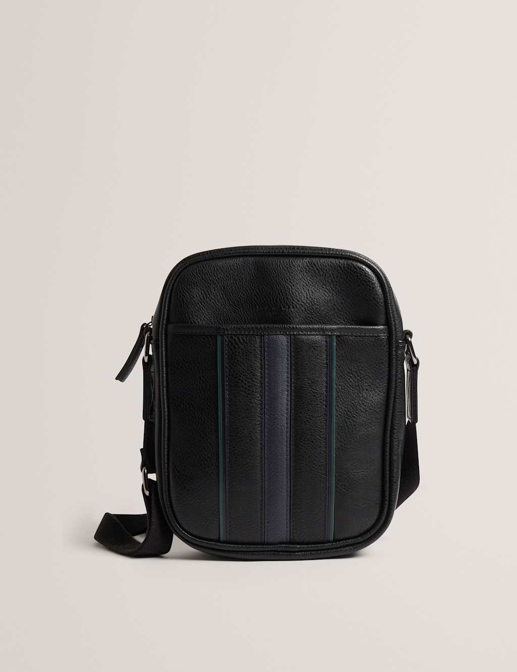 Ted Baker Men's Stripe Cross Body Bag - Black - Available at M&S