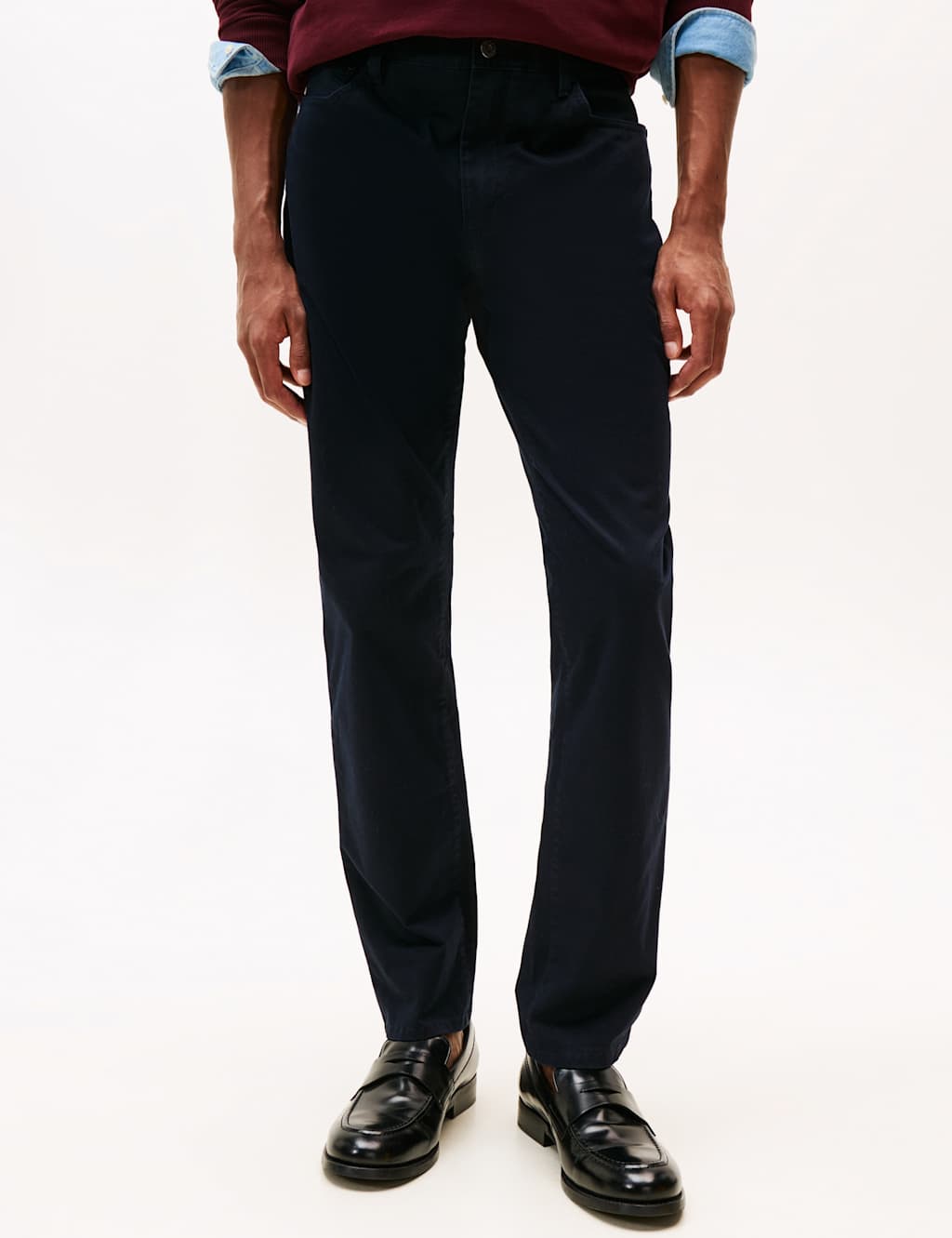 Tommy Hilfiger Men's Denton Regular Fit Twill Jeans - 36 - Navy - Available at M&S