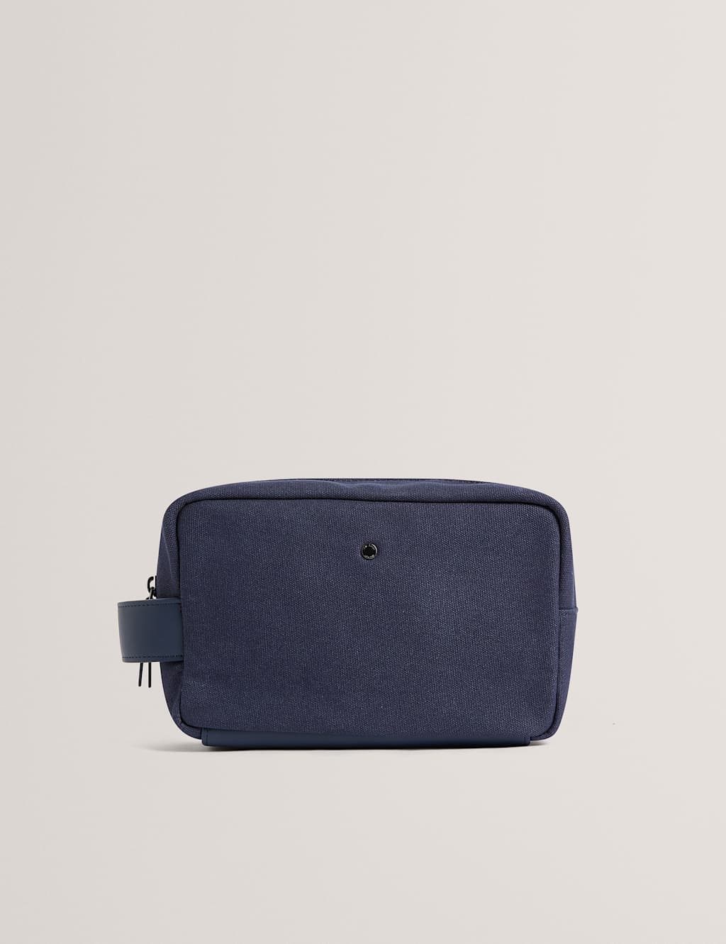 Ted Baker Men's Pure Cotton Canvas Stud Detail Washbag - Navy - Available at M&S