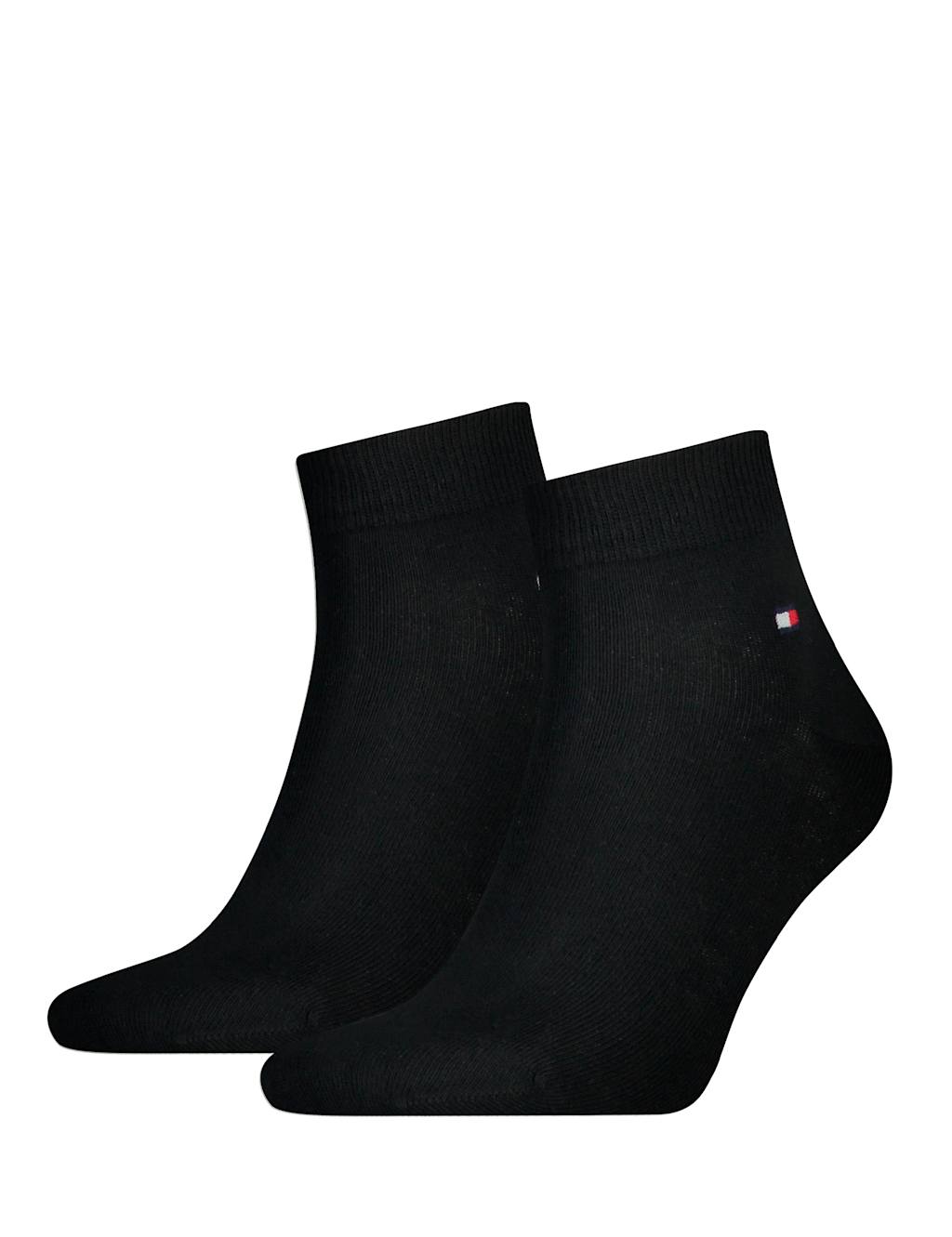 2pk Cotton Rich Quarter Socks