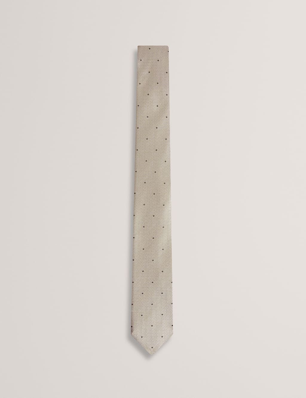 Ted Baker Men's Woven Spot Pure Silk Tie - Green - Available at M&S