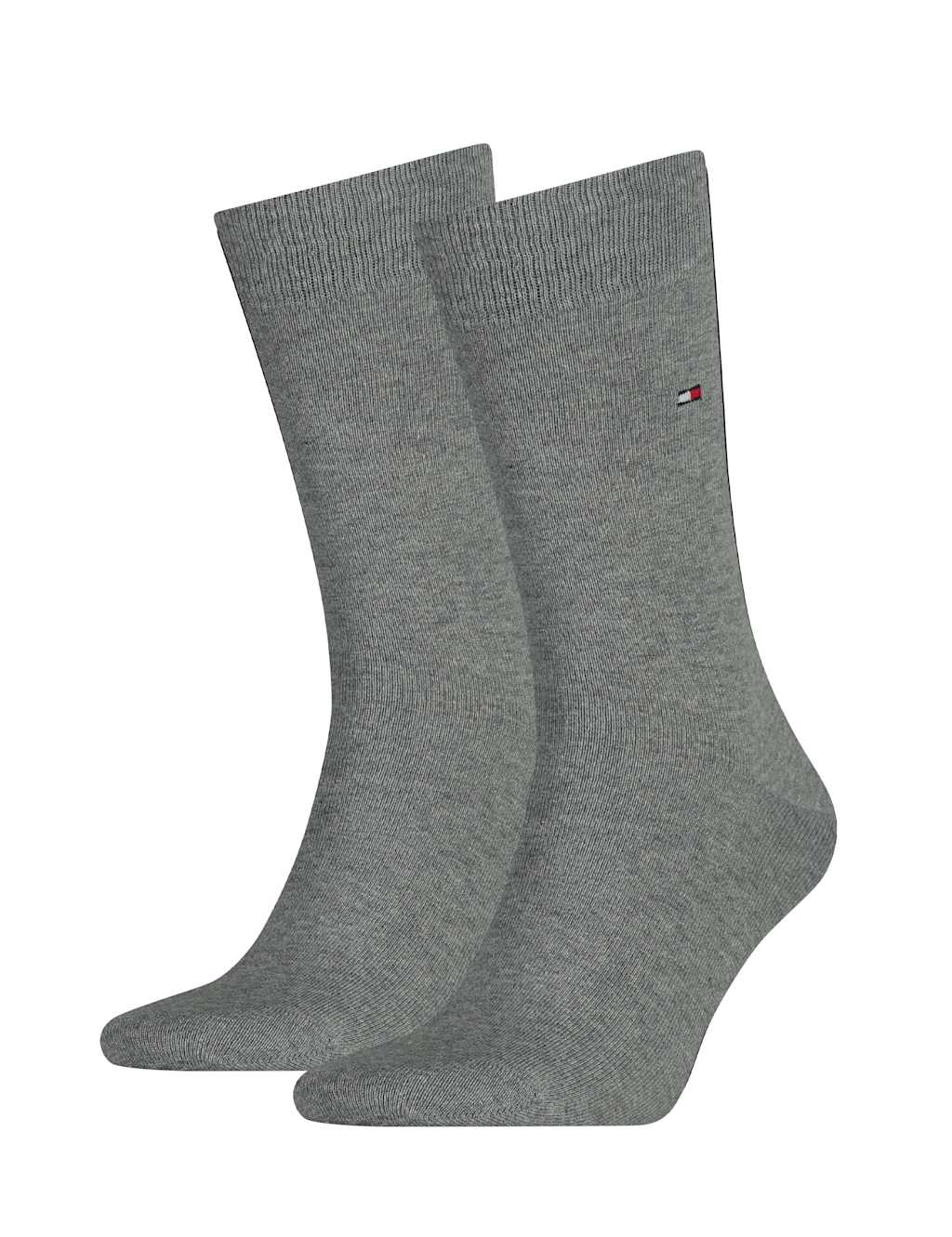 2pk Embroidered Logo Cotton Rich Socks