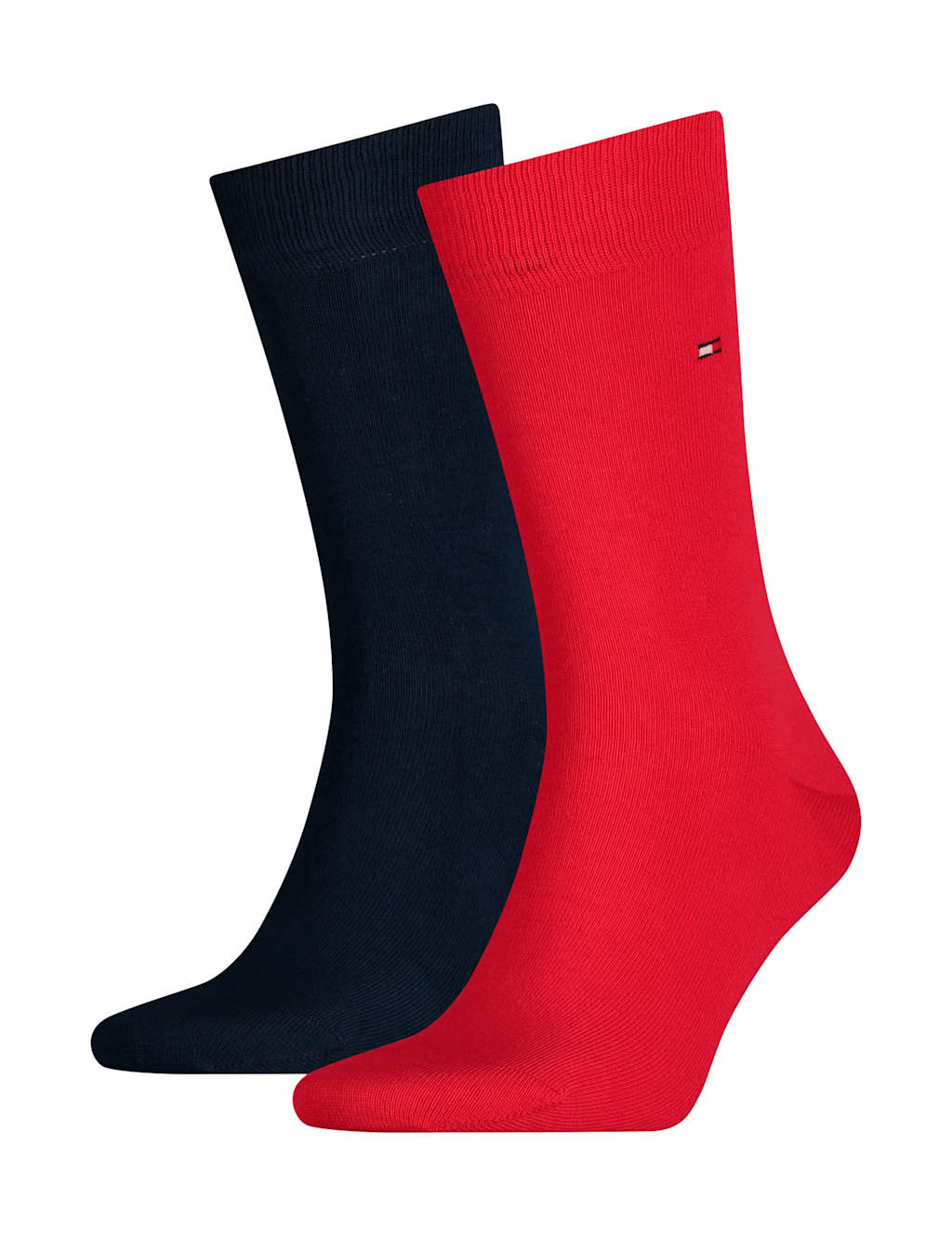 2pk Embroidered Logo Cotton Rich Socks