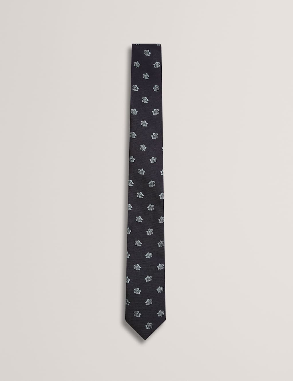 Ted Baker Men's Floral Pure Silk Tie - Light Blue - Available at M&S
