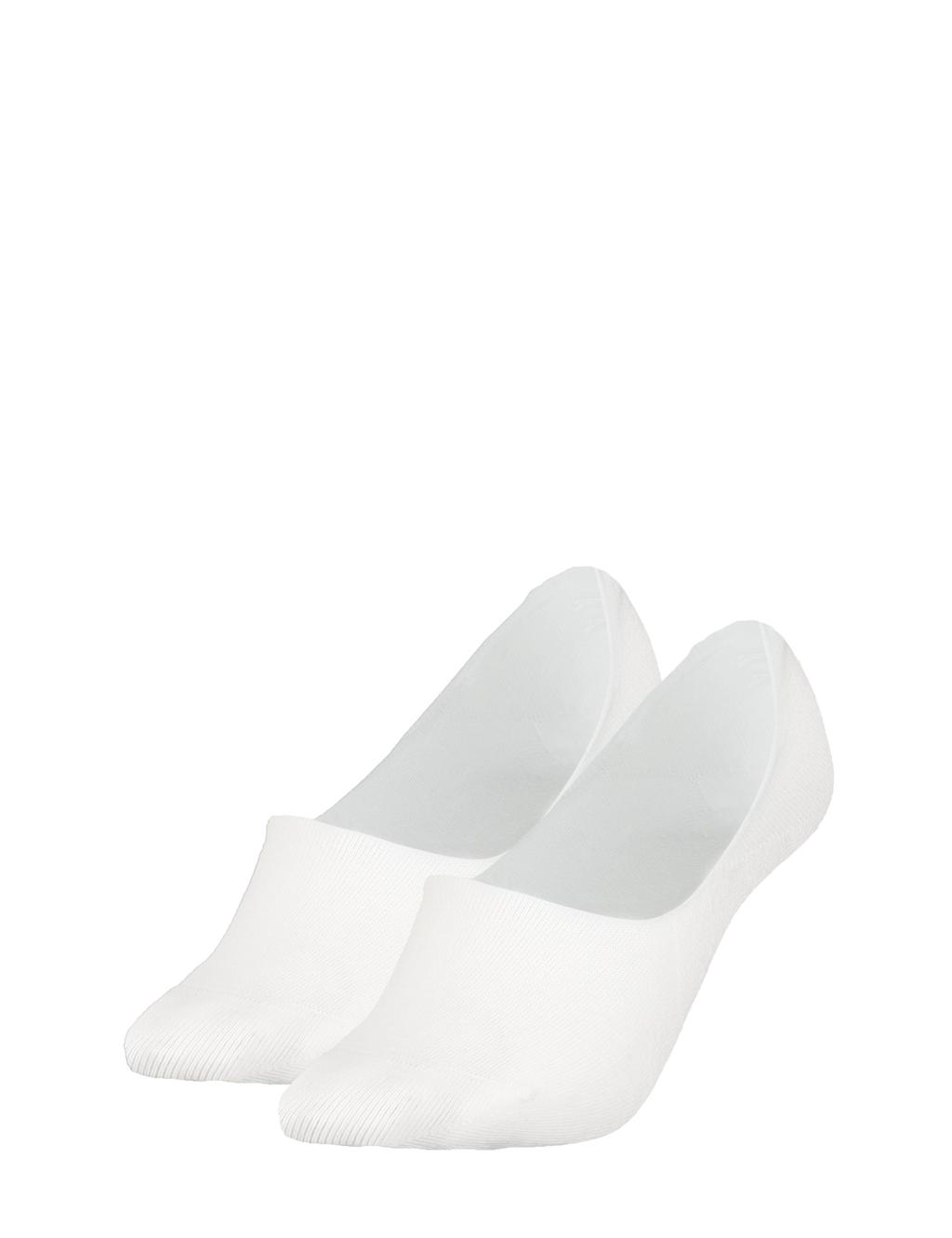 2pk Cotton Rich Flag Logo Footsies