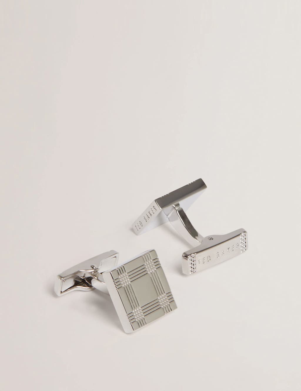 Ted Baker Enamel Cufflinks Grey