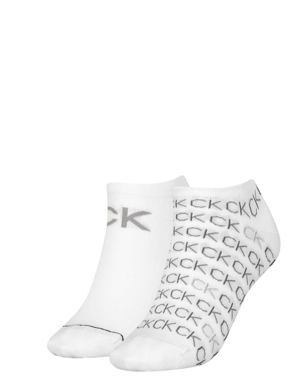 2pk Cotton Rich Logo Trainer Socks