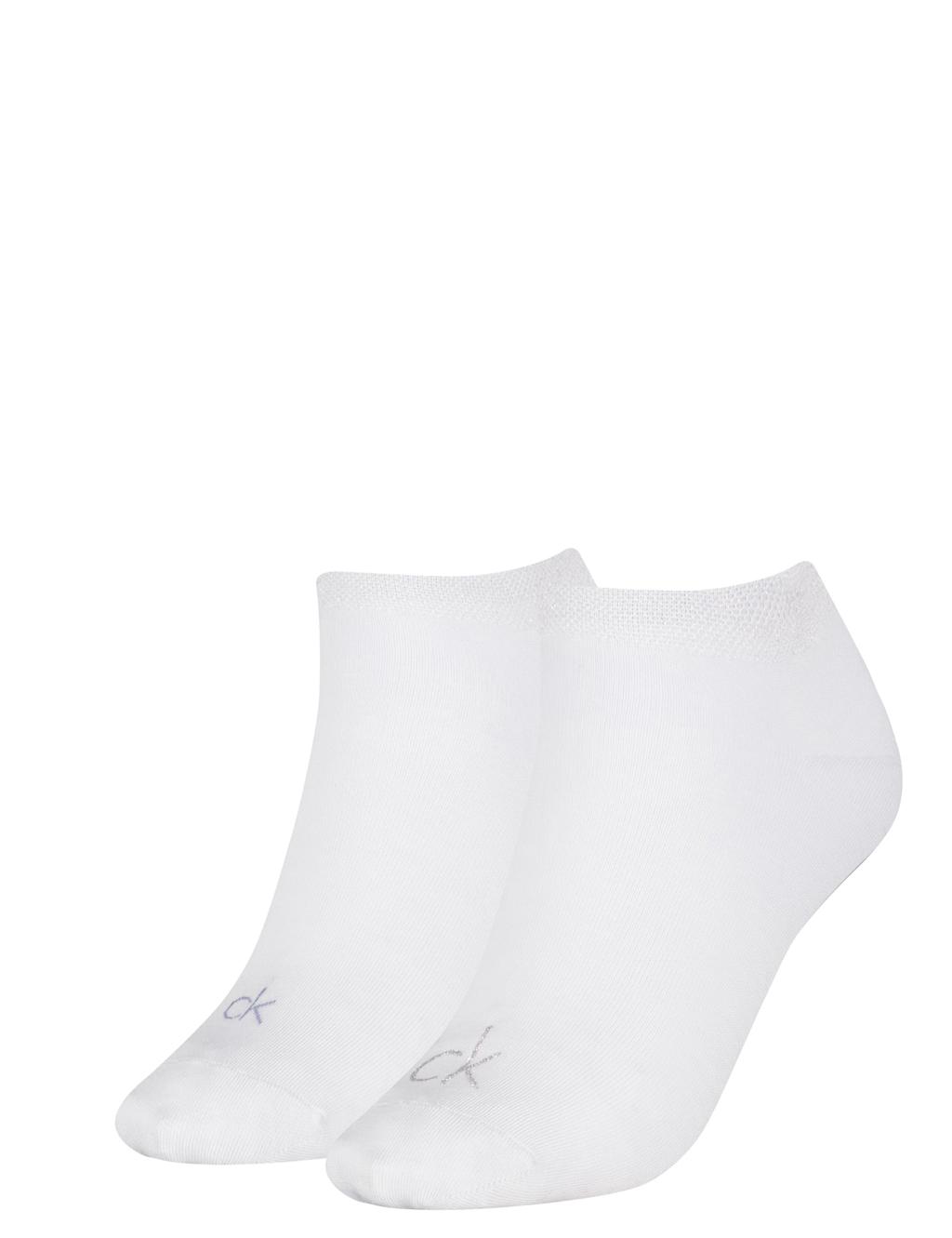 2pk Cotton Blend Sparkle Logo Trainer Liners™