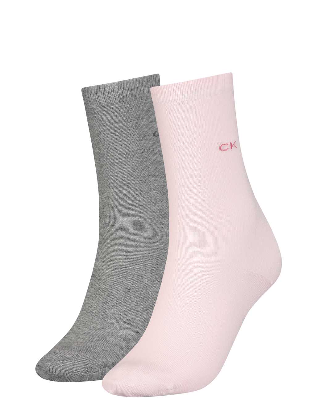 2pk Cotton Rich Logo Ankle High Socks