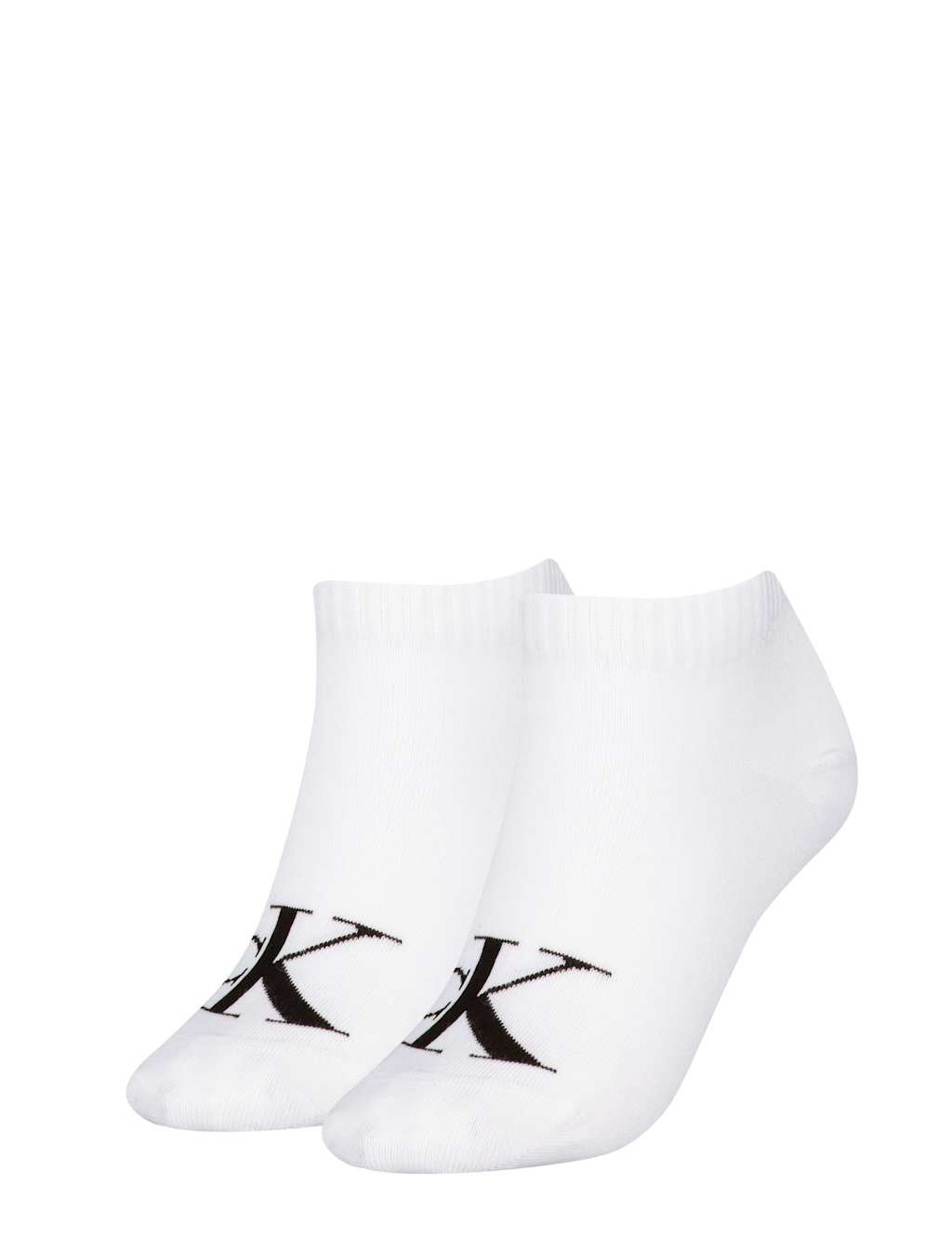 2pk Cotton Rich Monogram Logo Trainer Socks