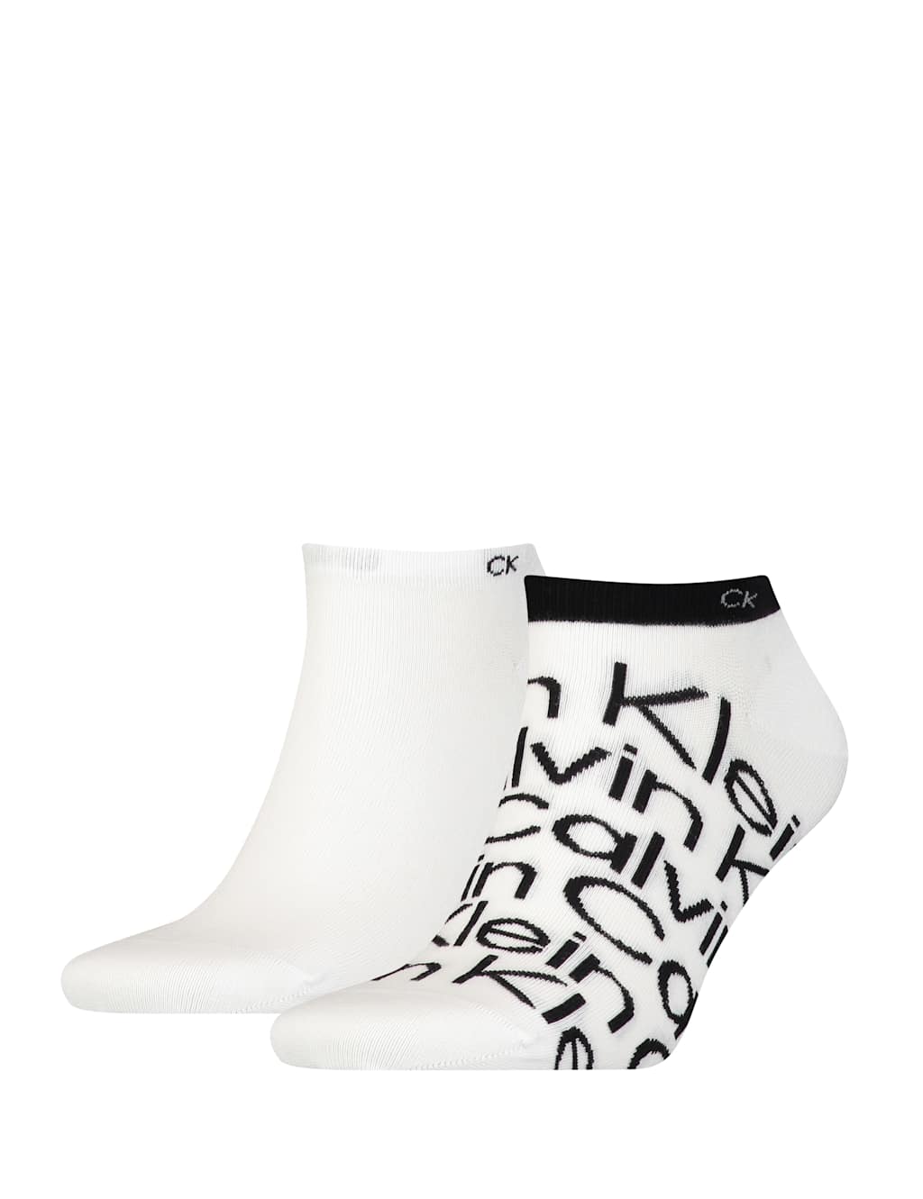 2pk Cotton Blend Trainer Socks