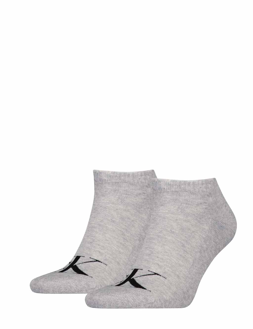 2pk Monogram Cotton Rich Trainer Socks