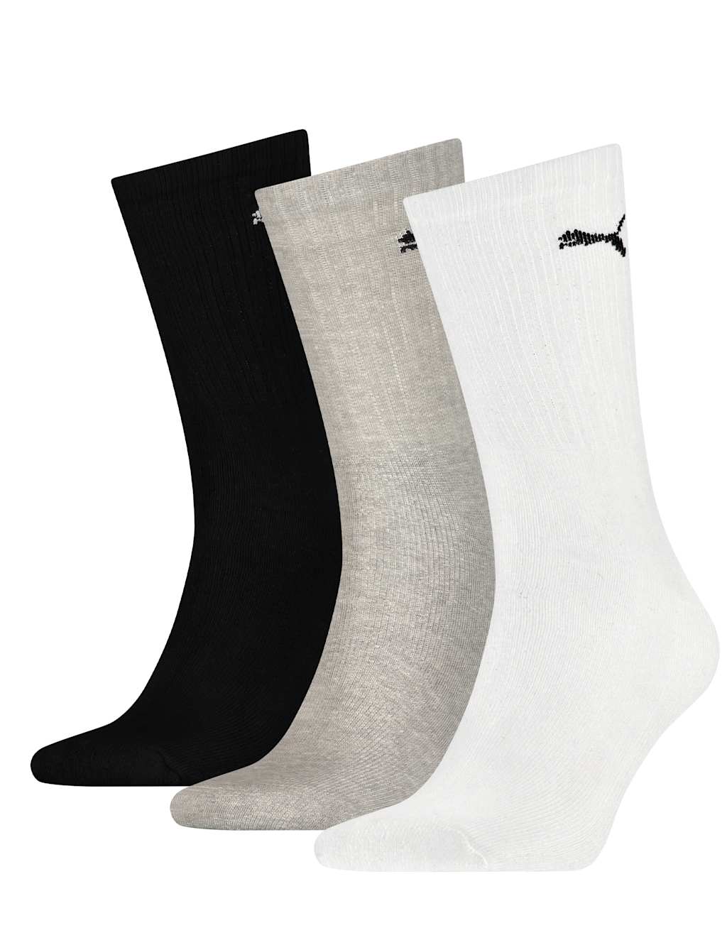3pk Unisex Cotton Rich Crew Sports Socks