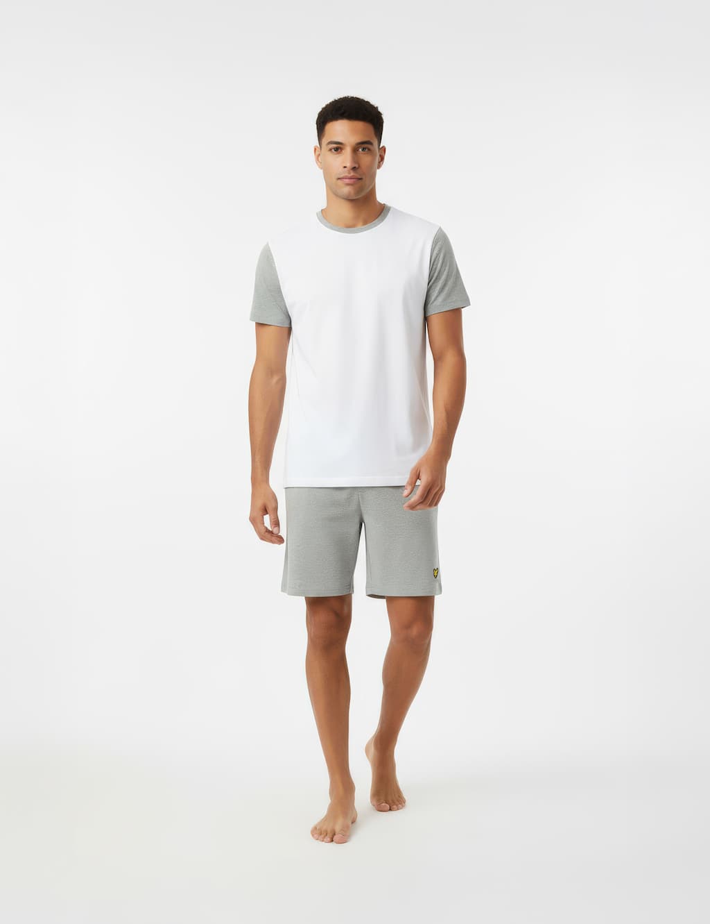 Lyle & Scott Men's Cotton Rich Pyjama Set - S - Grey Mix - Available at M&S