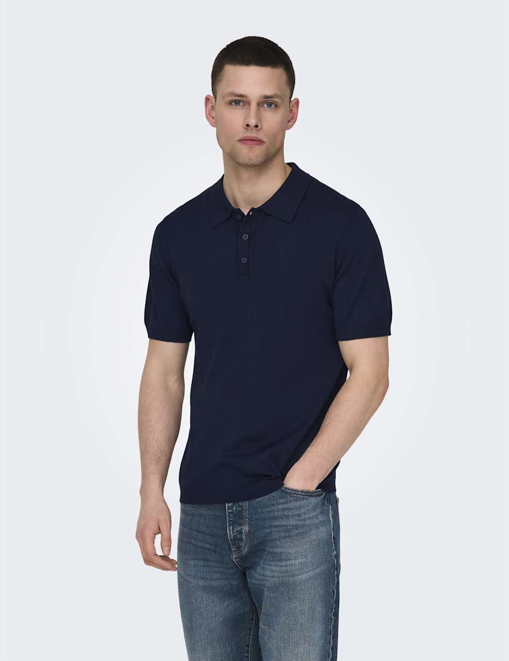 Knitted Polo Shirt