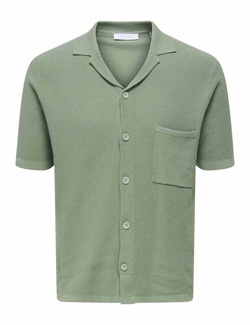 Pure Cotton Knitted Short Sleeve Shirt