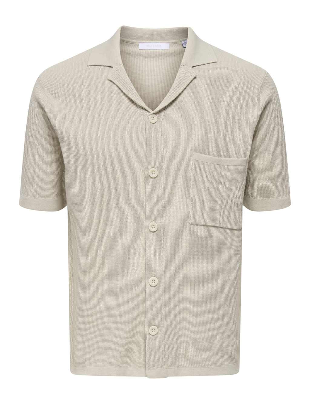 Pure Cotton Knitted Short Sleeve Shirt