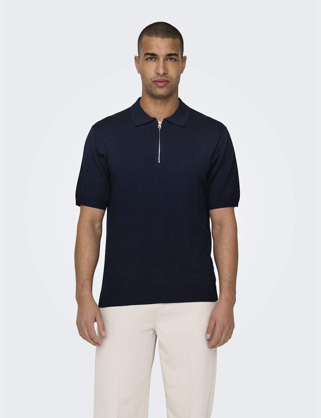 Half Zip Polo Shirt