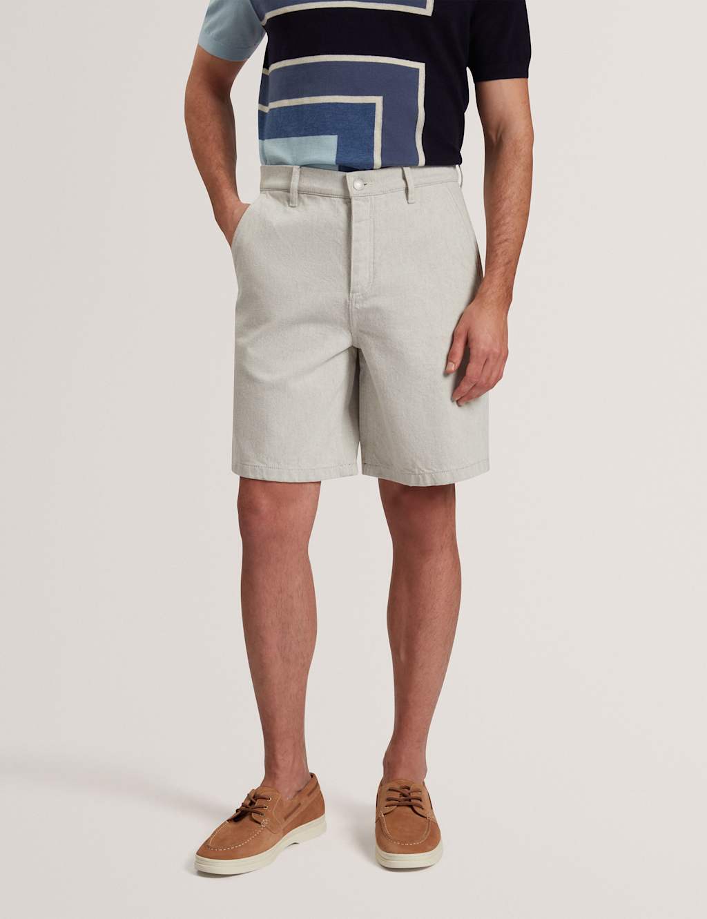 Ted Baker Denim Shorts Beige