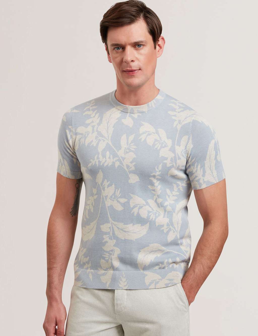 Pure Cotton Floral Print T-Shirt