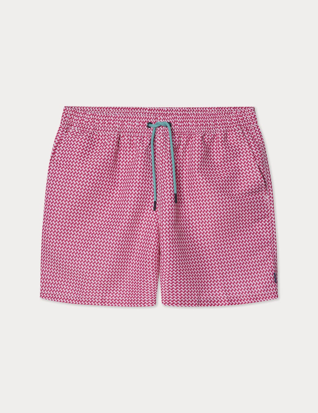 Geometric Woven Print Swim Shorts