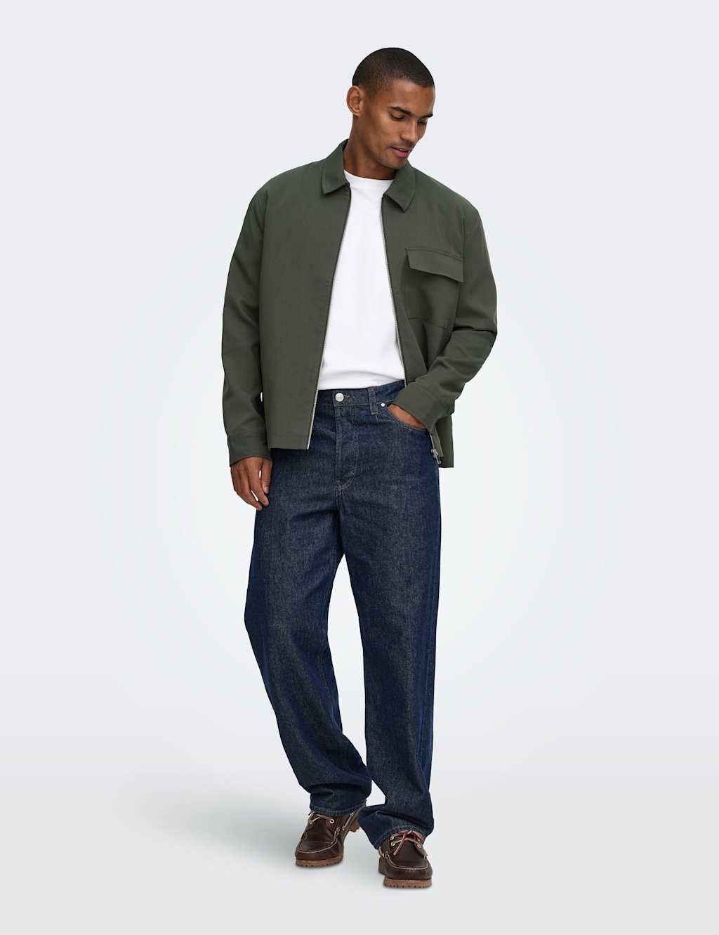 Only & Sons Men's Woven Utility Jacket - M - Brown - Available at M&S