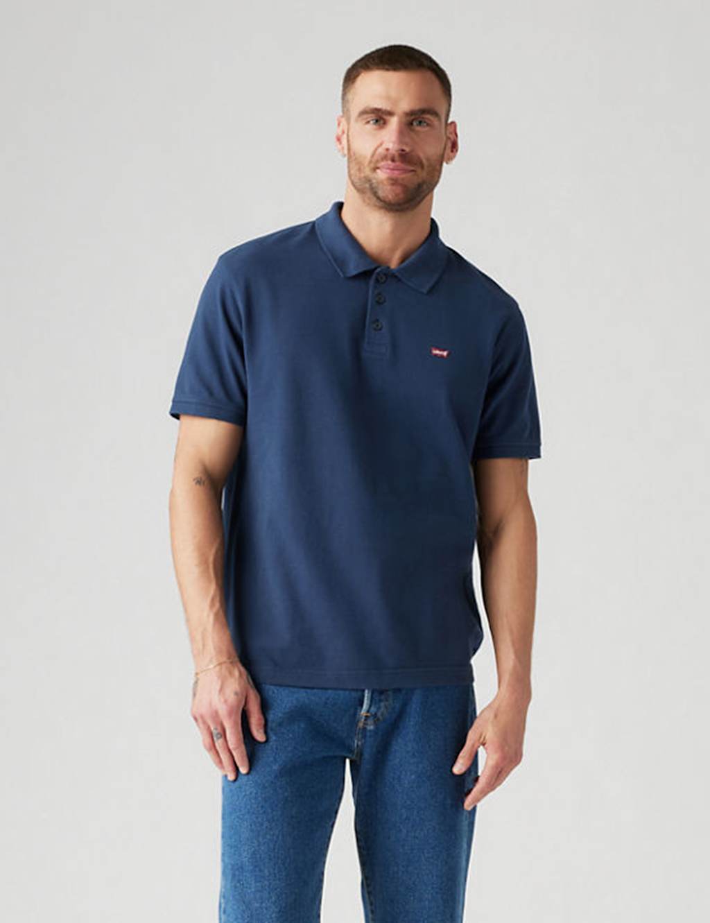 Levi's Men's Pure Cotton Polo Shirt - M - Navy - Available at M&S