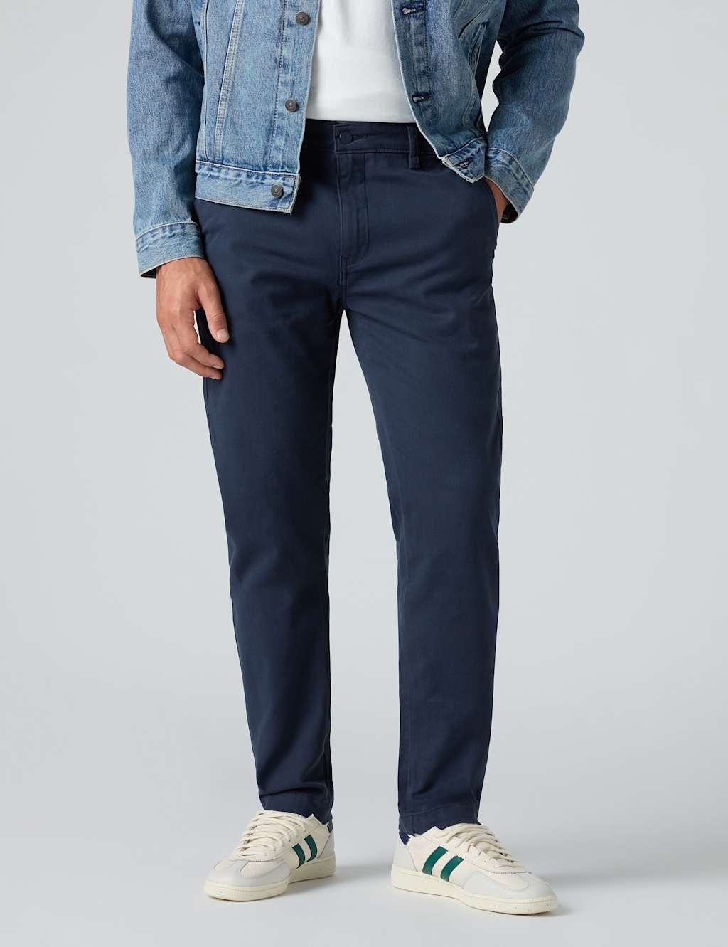 Levi's Men's XX Chino Standard Taper Trousers - 34/30in - Navy - Available at M&S