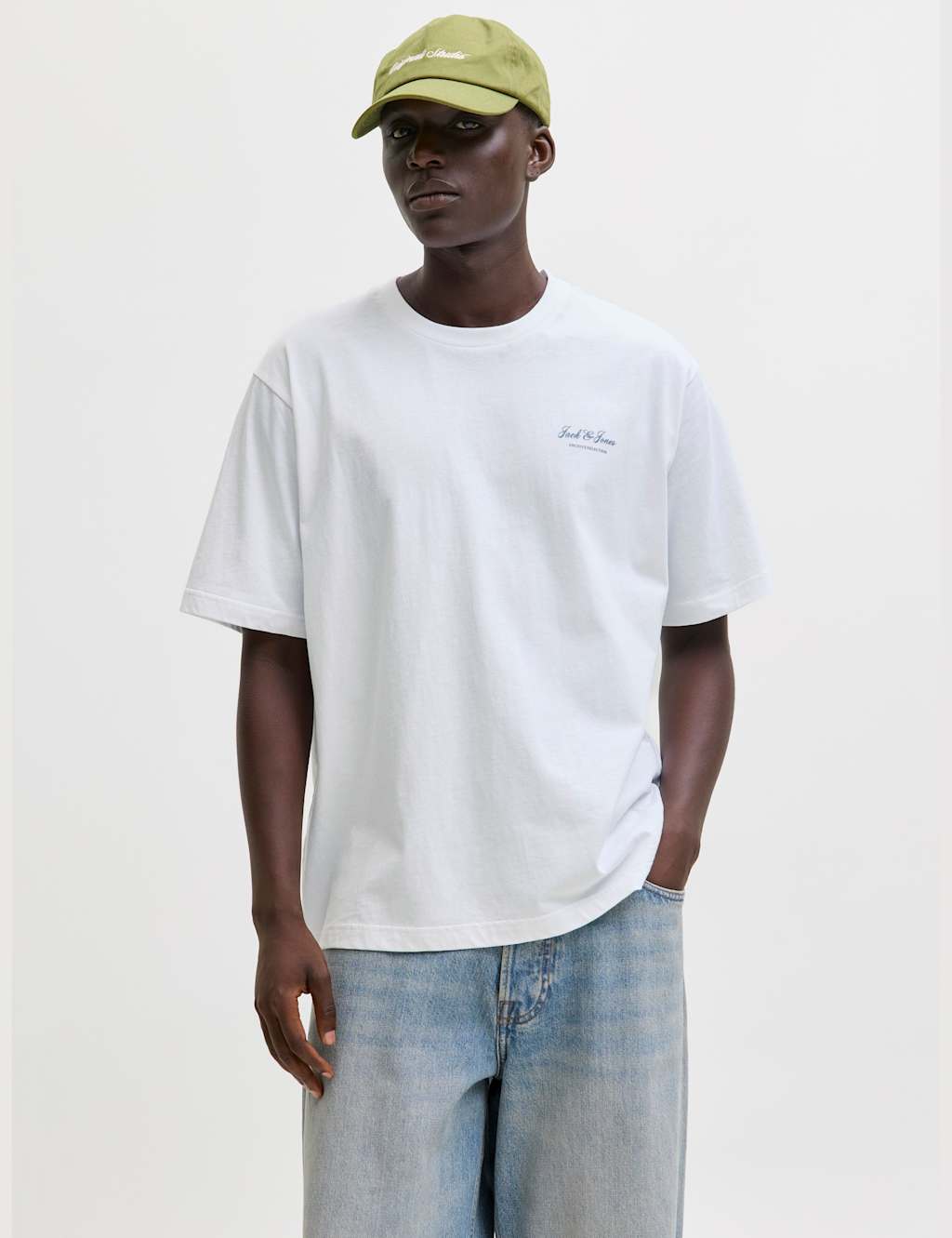 Jack & Jones Men's Pure Cotton T-Shirt - M - White - Available at M&S