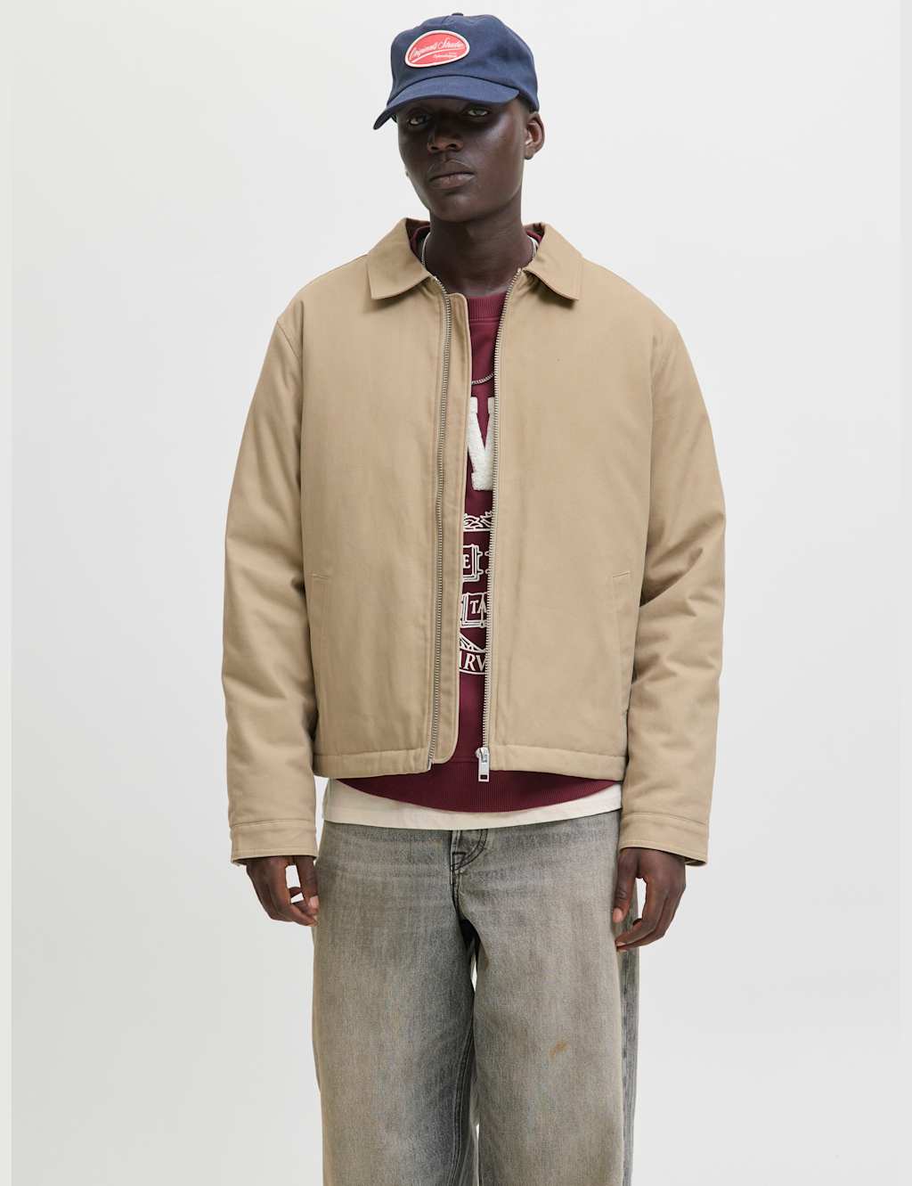 Jack & Jones Men's Pure Cotton Jacket - XL - Beige - Available at M&S