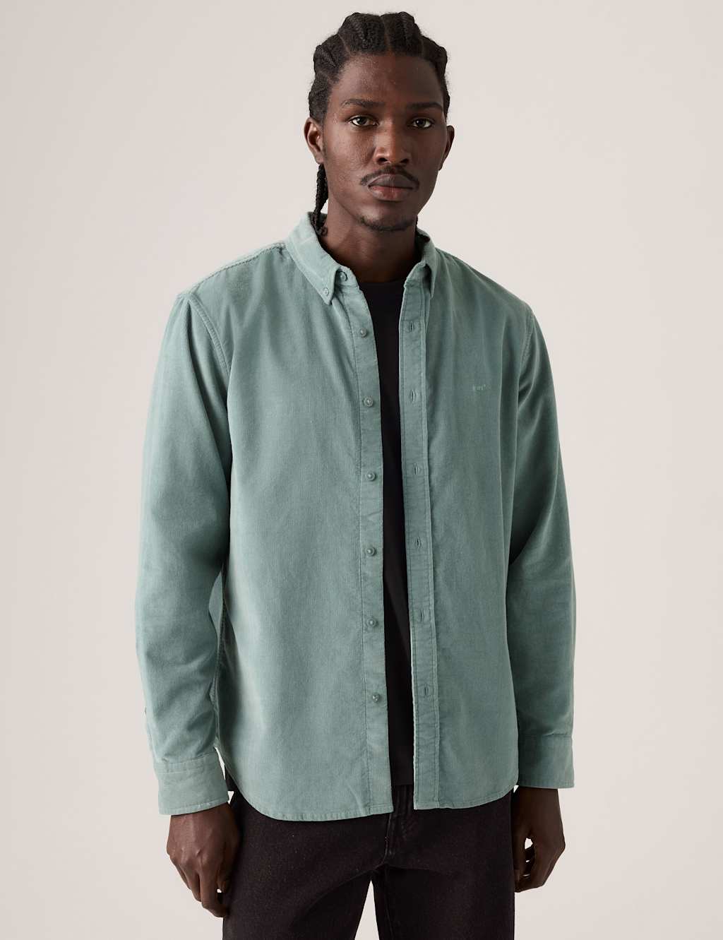 Levi's Men's Regular Fit Corduroy Shirt - 2XL - Grey - Available at M&S