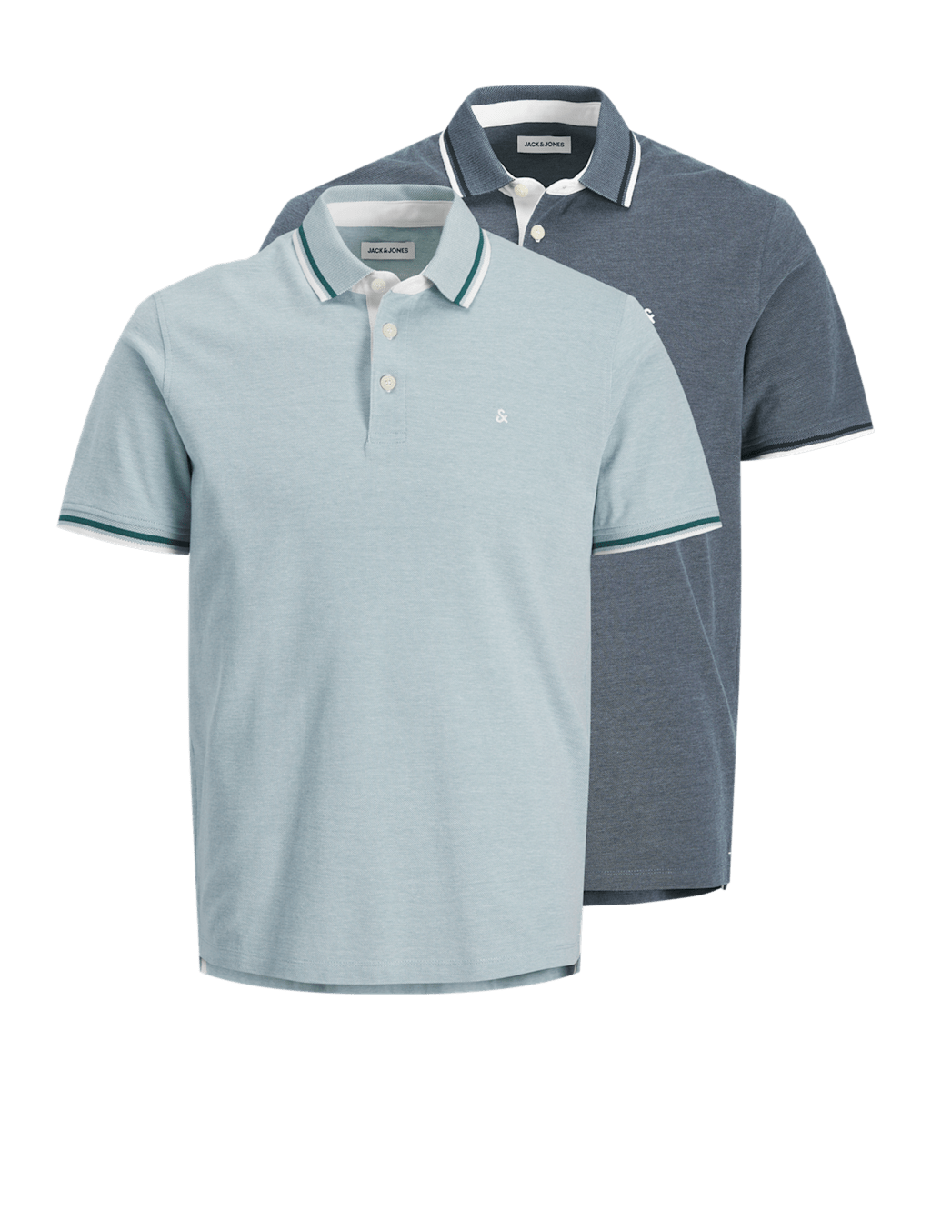 Jack & Jones Men's 2 Pack Pure Cotton Polo Shirts - S - Multi - Available at M&S