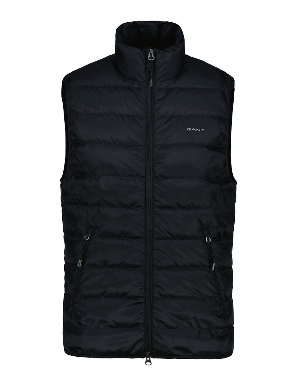 Gant Men's Feather and Down Funnel Neck Gilet - Black, Black
