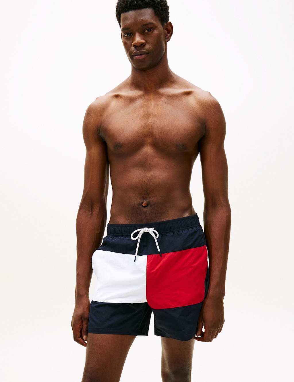 Tommy Hilfiger Men's Classic Printed Swim Shorts - 2XL - Navy - Available at M&S